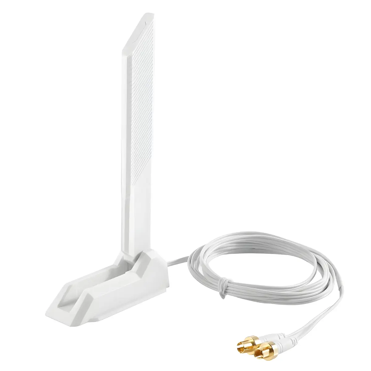 slinkdsco White WiFi 7 Gaming Motherboard Magnetic Antenna with EZ-Plug (NOT RP-SMA) | Lightning-Fast Wireless Connectivity - main product image