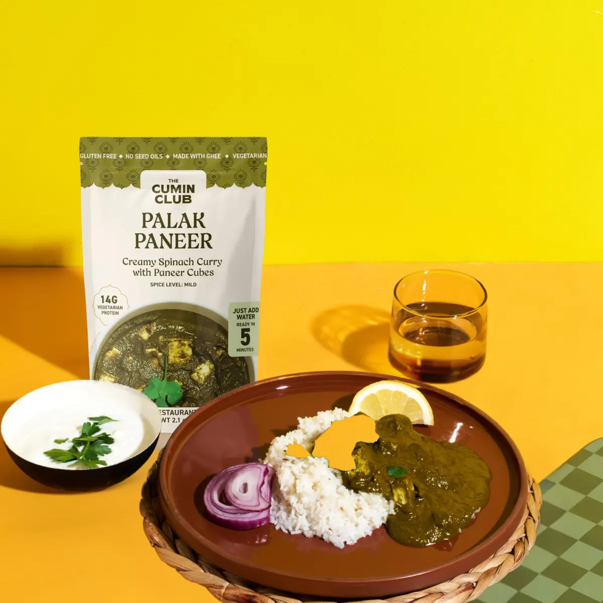 the cumin club Palak Paneer 5 Pack | Authentic Indian Vegetarian Meal Ready in 5 Minutes - view 6