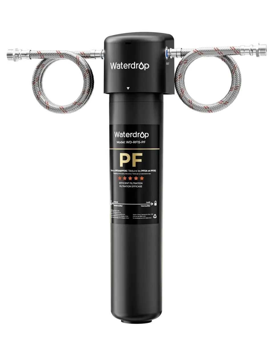 Waterdrop 15UA-PF Under Sink Water Filter System 1000 Gallons | Reduces 80+ Impurities, PFAS, Fluoride - main product image
