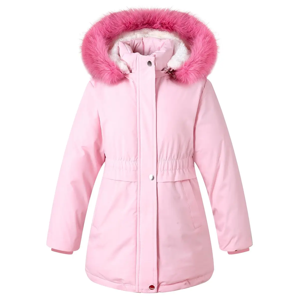 Mokitoni Winter Coat for Girls 7-8 Years Pink | Waterproof & Windproof - view 3