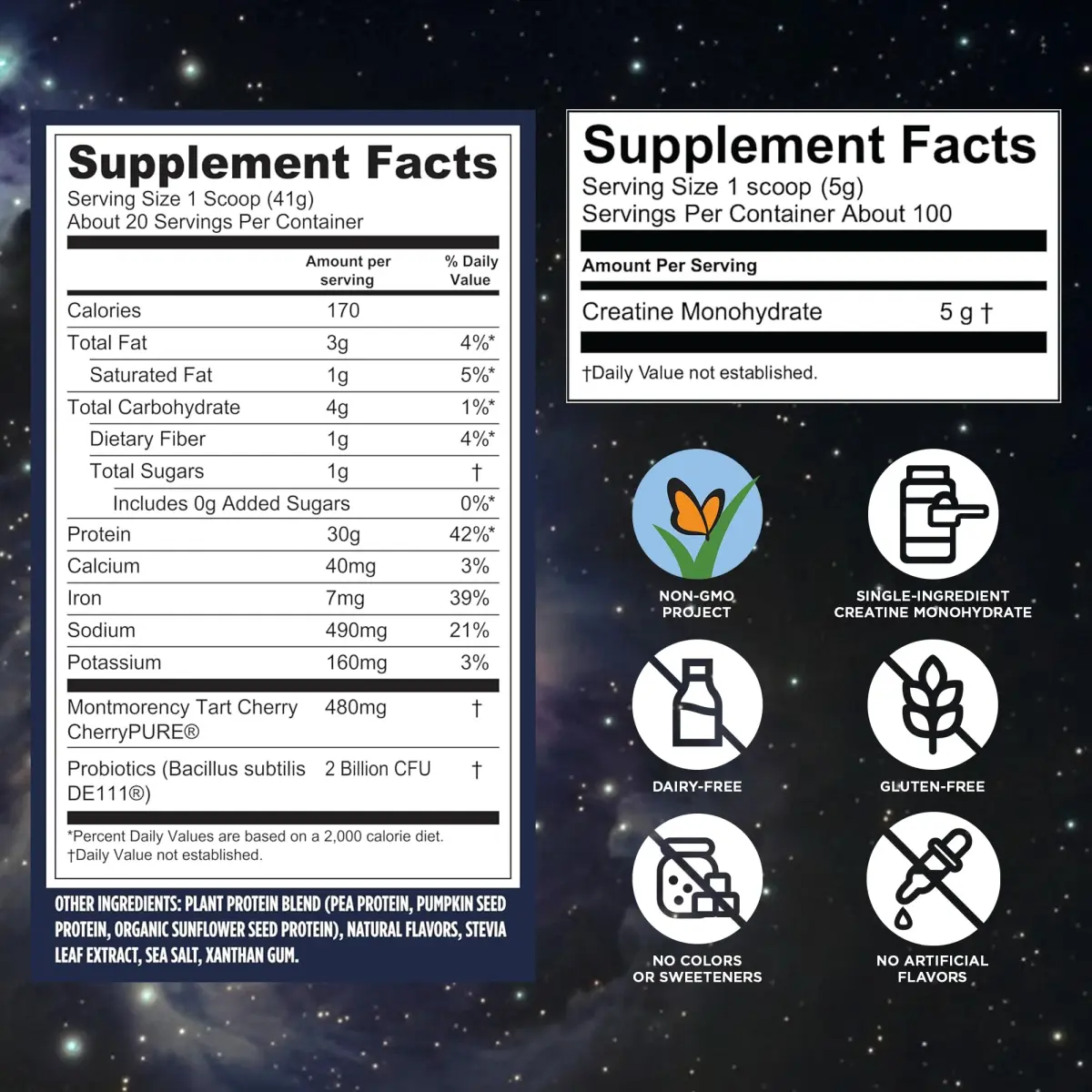 Vega Protein + Recovery Vanilla & Creatine Monohydrate Powder Bundle - 1.8 lbs - view 4