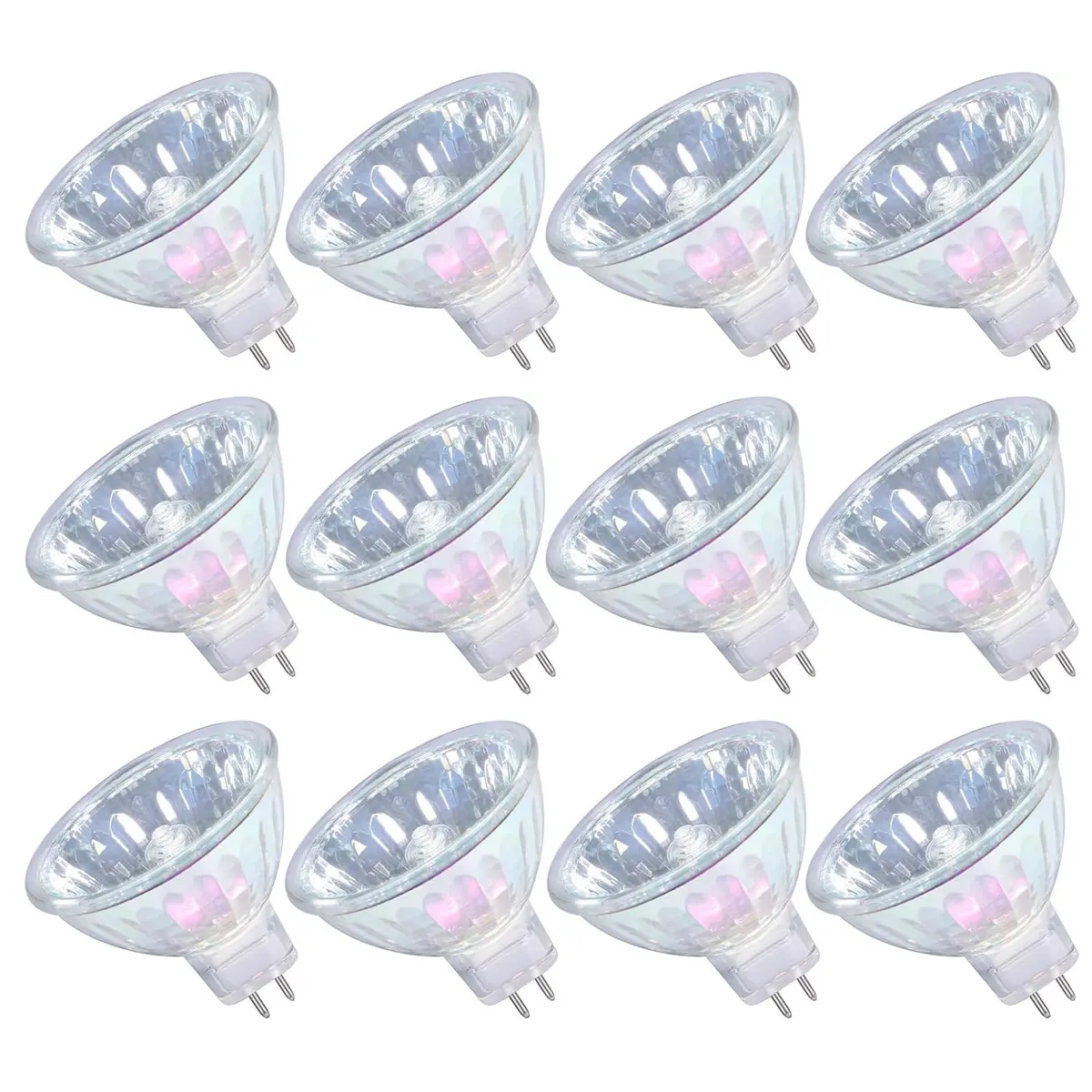 GMY MR16 Halogen Bulbs 50W 12V GU5.3 Warm White Dimmable Spotlight 36° Bin-Pin Base 12 Pack | Specialty Accent Lighting - main product image