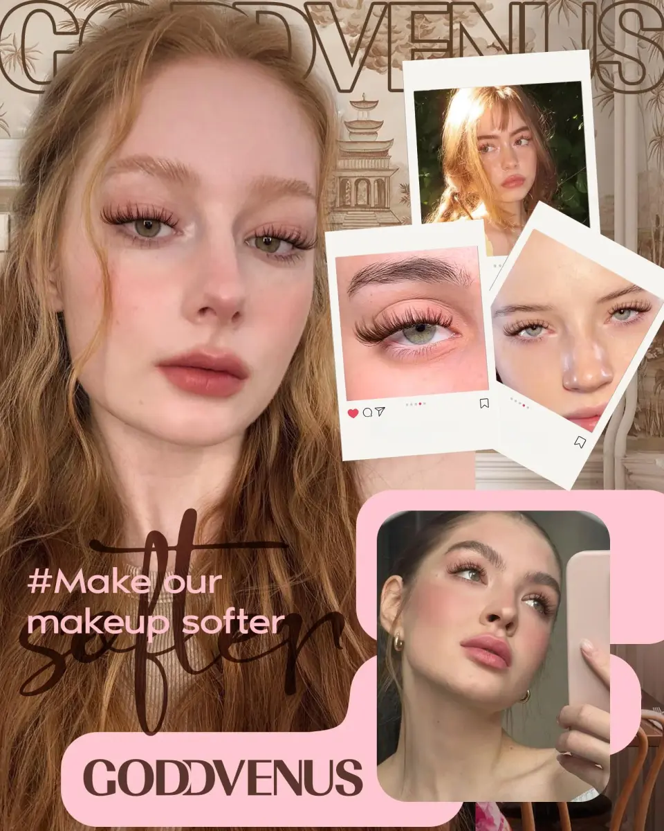 Goddvenus Brown Lash Clusters Kit 300Pcs | Natural Soft Texture C Curl Individual Lashes 10-16mm - view 3