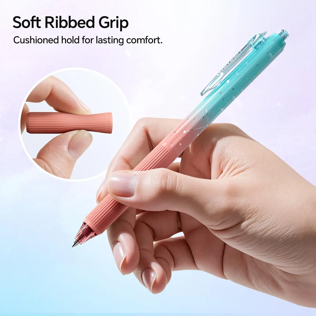 WRITECH Nebula Gel Pens 1.0mm Black Ink 4 Count | Smooth Writing for Journaling & Note Taking - view 4