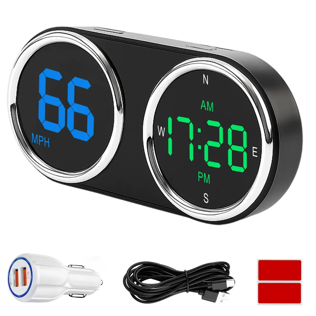 GUGUMO GPS Digital Speedometer for Car MPH | Universal HUD Speed Meter with LED Display - main product image