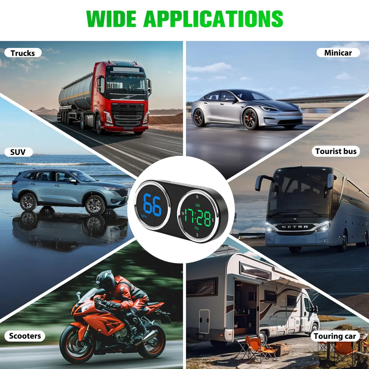 GUGUMO GPS Digital Speedometer for Car MPH | Universal HUD Speed Meter with LED Display - view 4
