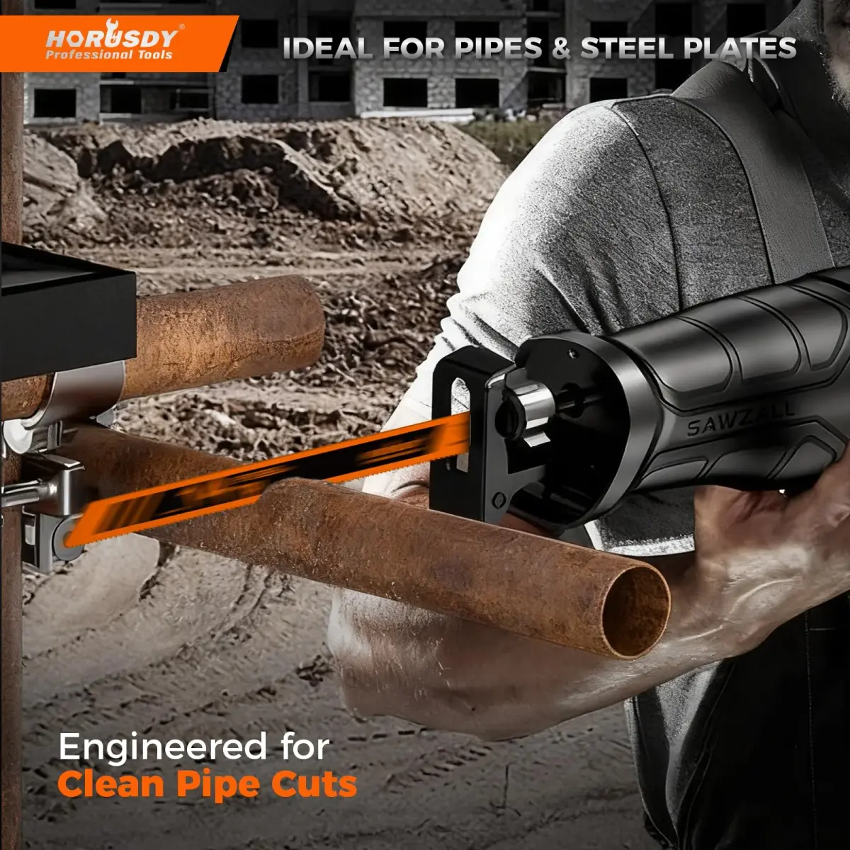 HORUSDY 9-Inch 14TPI Bi-Metal Reciprocating Saw Blades (6-Pack, 22.86 cm) | Heavy-Duty Metal Cutting - view 5