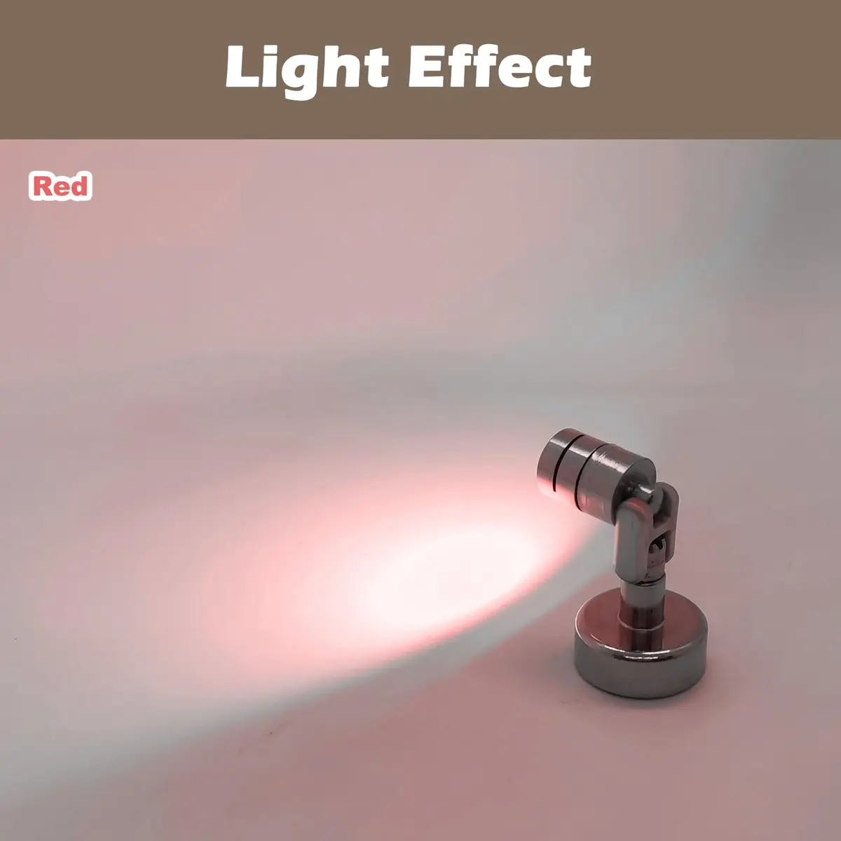 SUZEYAR Red Miniature LED Spot Lights 4 Pack | Battery Operated, Wireless, Mini Size for Artwork & Decor - view 4