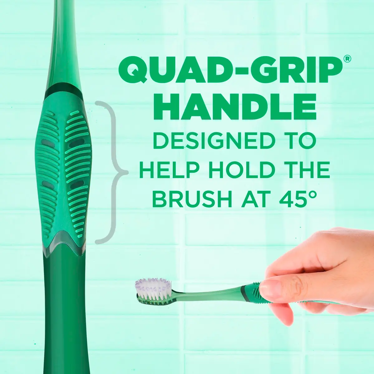 GUM Deep Clean Technique Soft Toothbrush 6 Pack | Compact Head, Ergonomic Quad Grip Handle - view 4