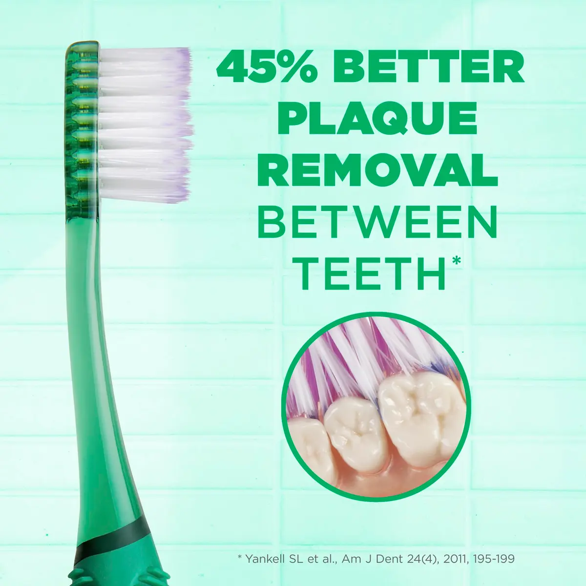 GUM Deep Clean Technique Soft Toothbrush 6 Pack | Compact Head, Ergonomic Quad Grip Handle - view 5