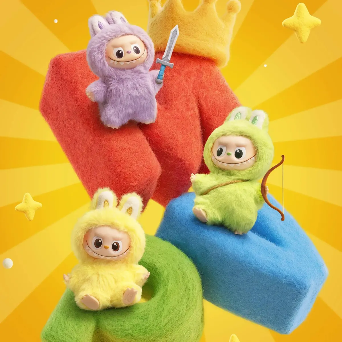 POP MART THE MONSTER PIN FOR LOVE SERIES Blind Box Whole Set | 14 Vinyl Plush Pendants - view 3