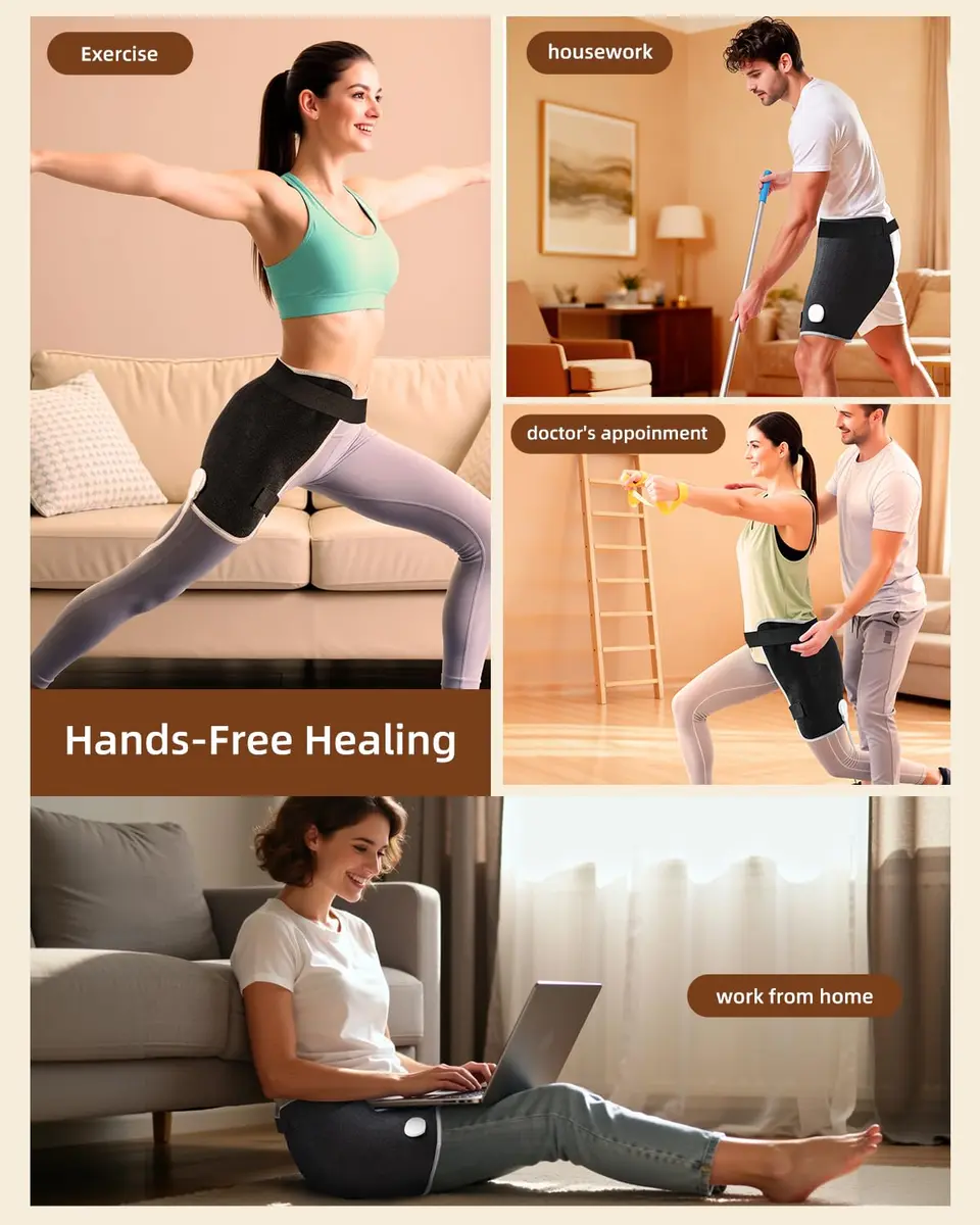 AASSOO Graphene Hip Heating Pad for Sciatica Pain Relief 18.5" x 16" | Fast Heating & Auto-Off - view 8