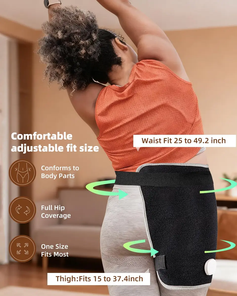 AASSOO Graphene Hip Heating Pad for Sciatica Pain Relief 18.5" x 16" | Fast Heating & Auto-Off - view 2