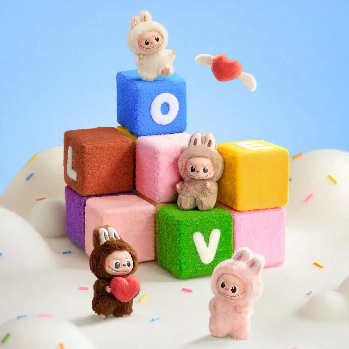 POP MART THE MONSTER PIN FOR LOVE SERIES Blind Box 10.7 cm (4.13 inches) | Collectible Vinyl Plush Pendant Toy - view 6