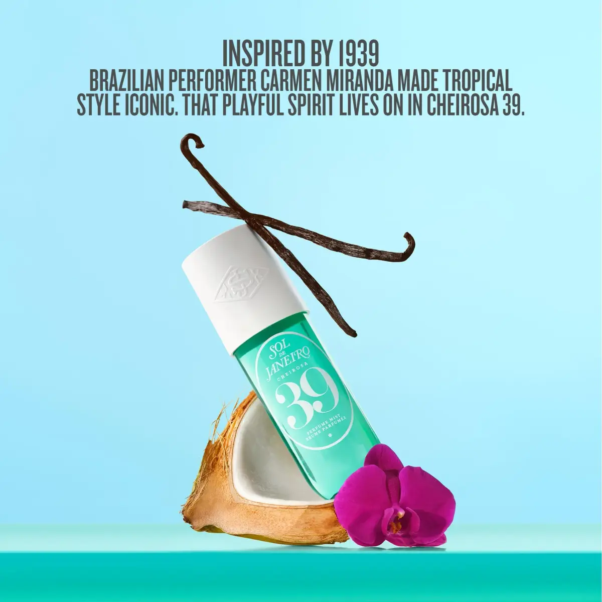 Sol de Janeiro Cheirosa 39 Limited Edition Hair & Body Fragrance Mist Travel Size 90mL (3.0 fl oz) | Coconut Cream & Tropical Orchid Scent - view 7