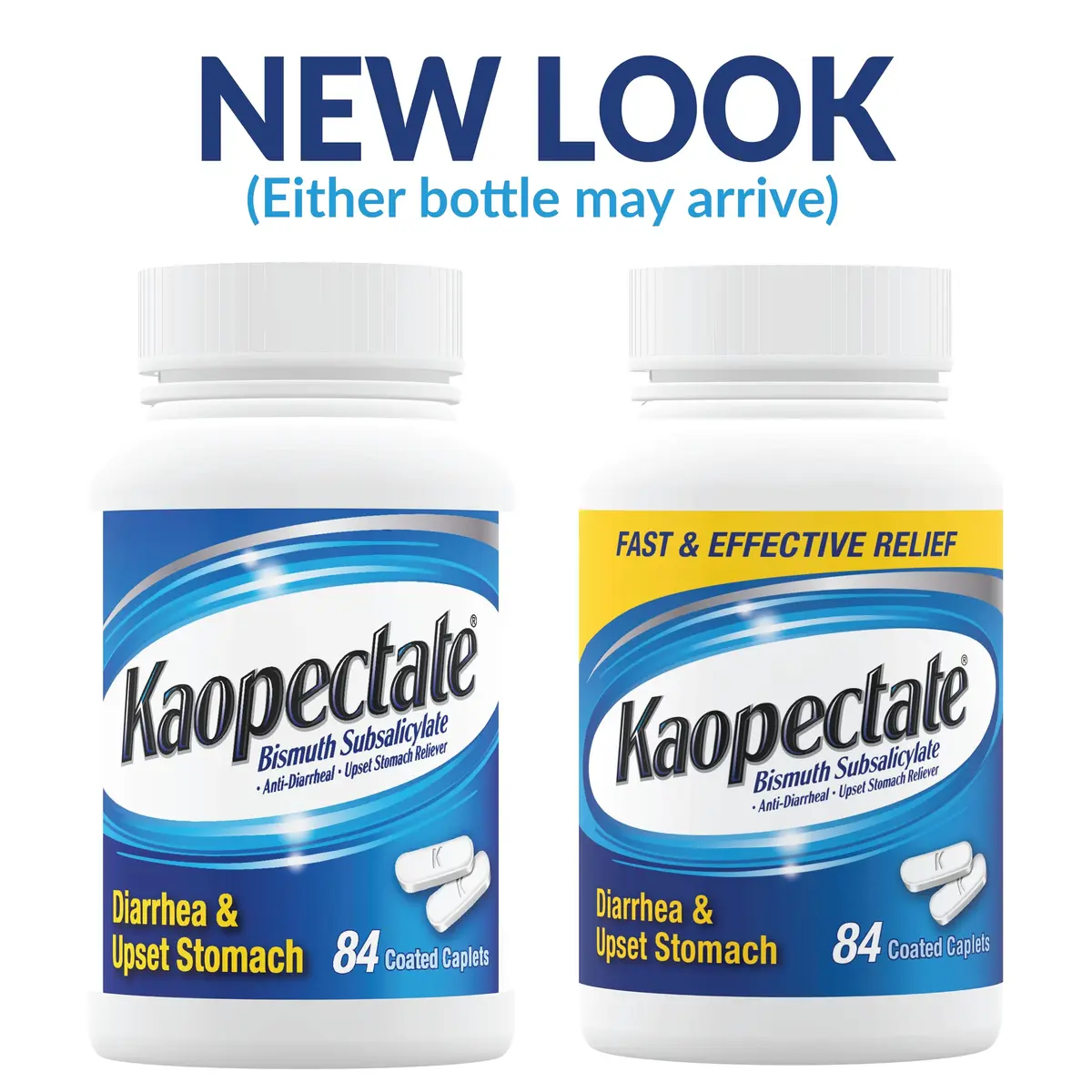 Kaopectate Multi-Symptom Anti-Diarrheal & Upset Stomach Reliever, 84 Caplet | Fast GI Discomfort Relief for Adults - view 2