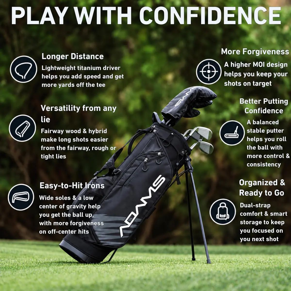 TaylorMade New Idea Package Set, Women's, Right-Handed, 11 Piece Graphite | Effortless Launch & Distance - view 6