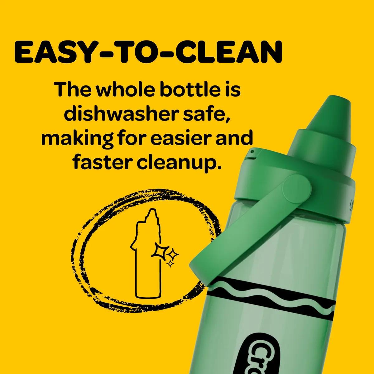 CamelBak Crayola Chug Water Bottle 25oz | Bright, Durable Tritan, Easy to Carry - view 6