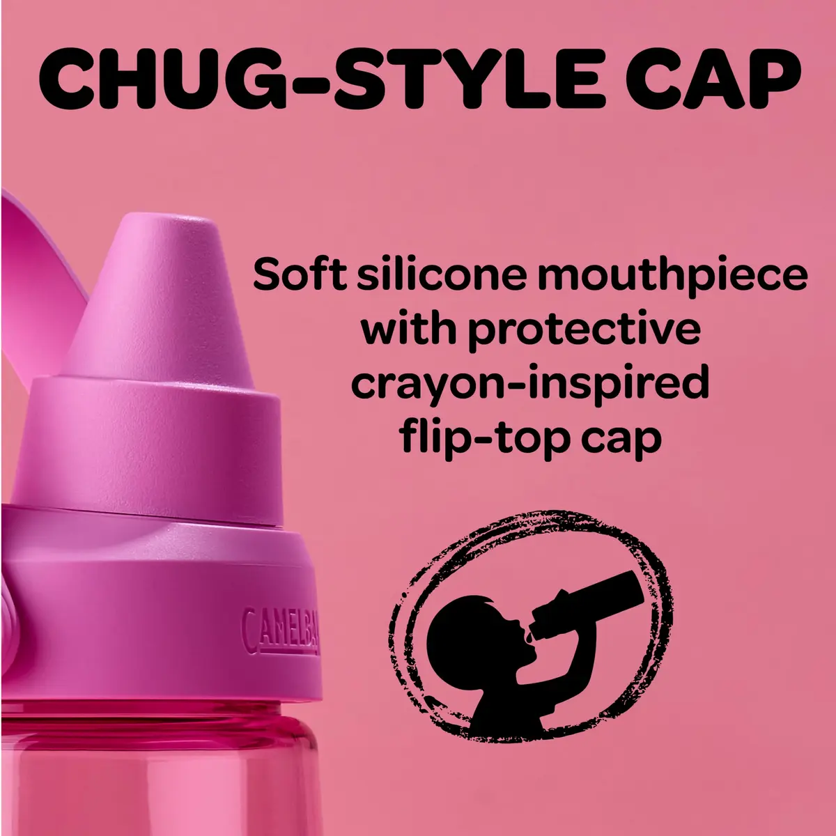 CamelBak Crayola Chug Water Bottle 25oz | Bright, Durable Tritan, Easy to Carry - view 3