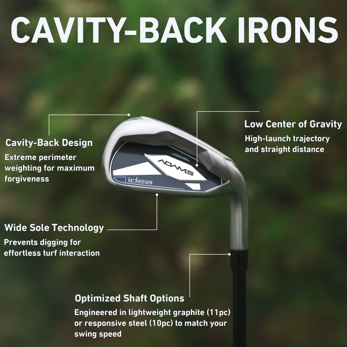 TaylorMade New Idea Package Set, Men's, Right-Handed, 10-Piece Steel | Complete Golf Clubs for Confidence & Distance - view 4