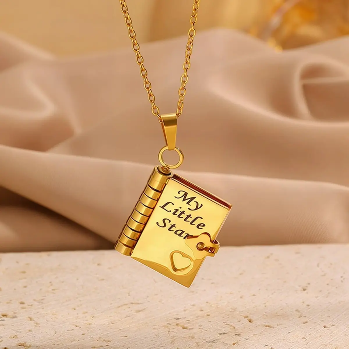 Roe Dolph My Little Star Book Necklace Gift for Daughter & Granddaughter | Meaningful Jewelry for Mothers Day - view 8