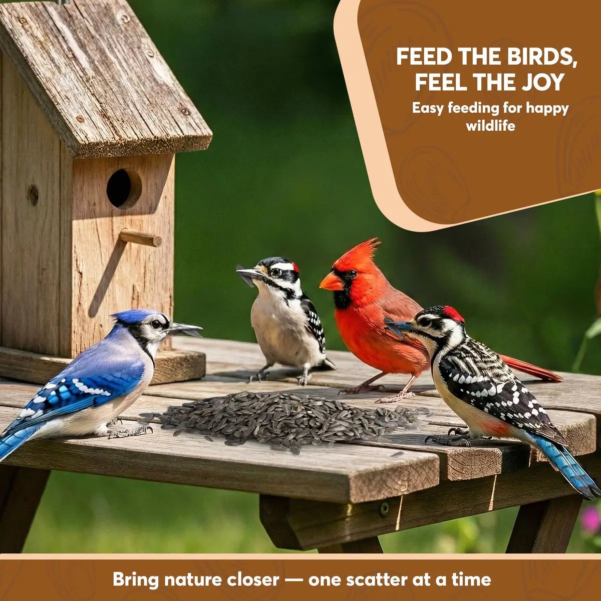 Trailmark Naturals 3 lb Black Oil Sunflower Seeds for Birds | Premium USA Wildlife & Backyard Feeders - view 7