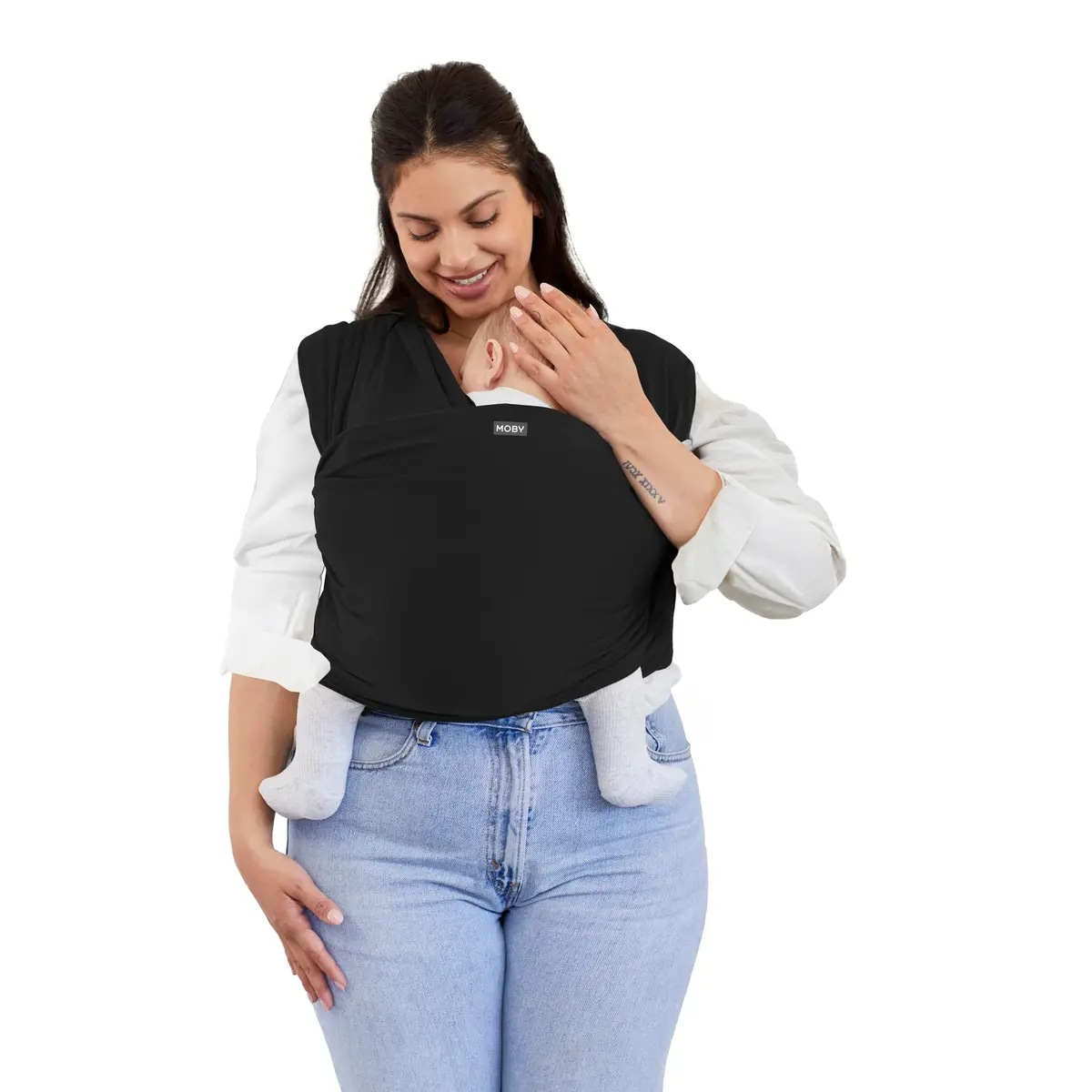 Moby Baby Wrap Carrier for Newborns & Toddlers 8-33lbs | Adjustable & Lightweight - main product image