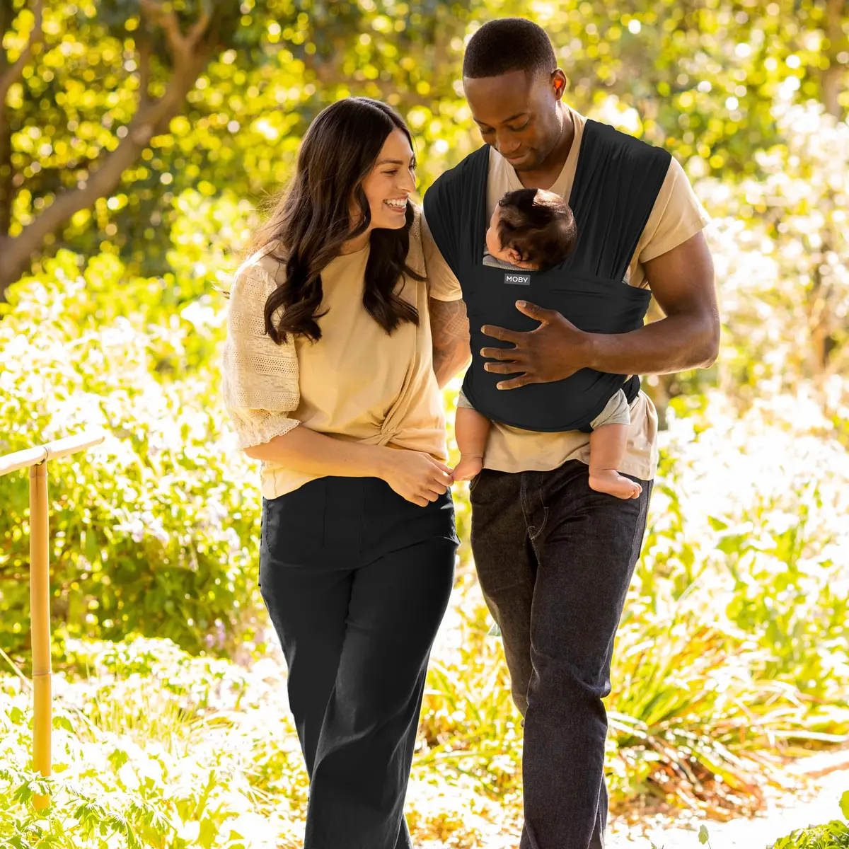 Moby Baby Wrap Carrier for Newborns & Toddlers 8-33lbs | Adjustable & Lightweight - view 4