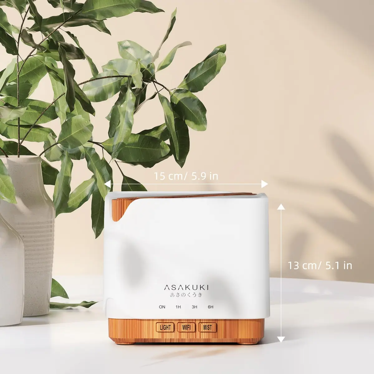 ASAKUKI Smart WiFi Essential Oil Diffuser Humidifier 700ml (25.4 fl oz) | App & Voice Control - view 6