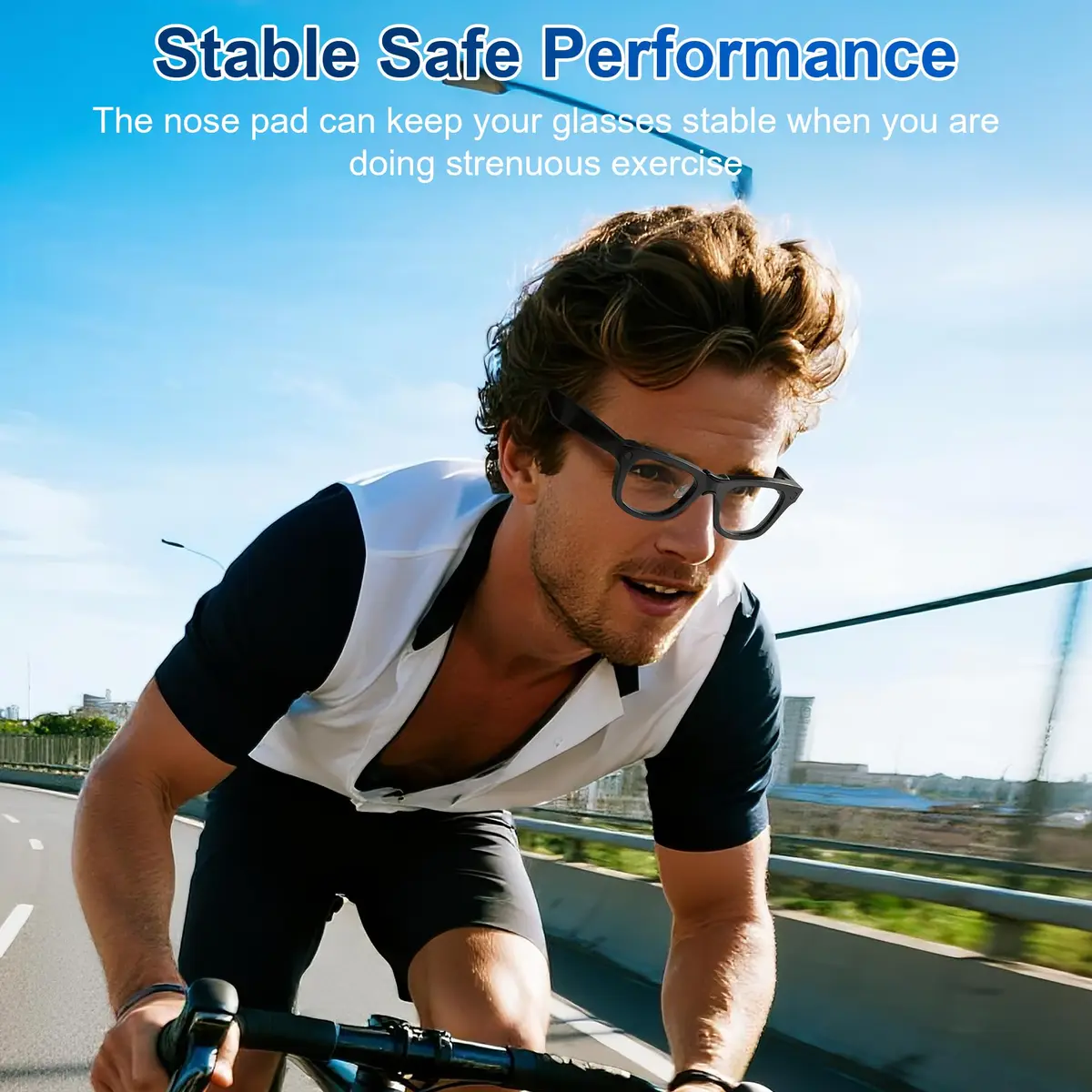 RCstyle Black Silicone Nose Pads for Ray-Ban Meta Wayfarer Gen 2/1 Smart Glasses | Anti-Slip Clip-on Fit - view 5