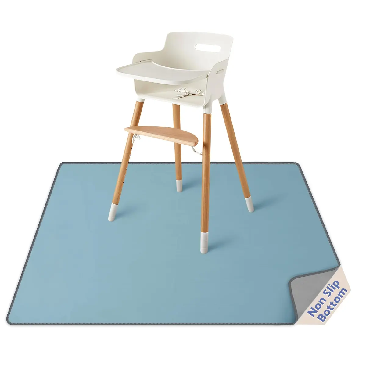 Blissful Diary Baby Splat Mat 129cm x 129cm (50.4" x 50.4") | Waterproof & Anti-Slip Floor Protector for High Chairs, Playtime & Crafts - main product image