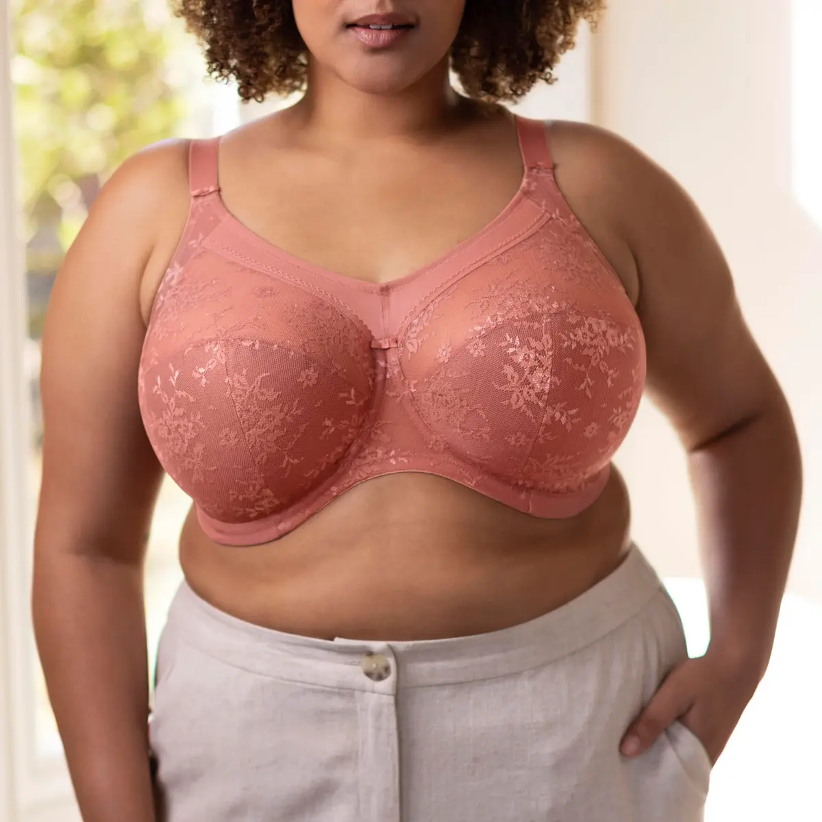 GODDESS Verity Underwire Full Cup Bra 48L | Supportive Feminine Lace Design - view 5