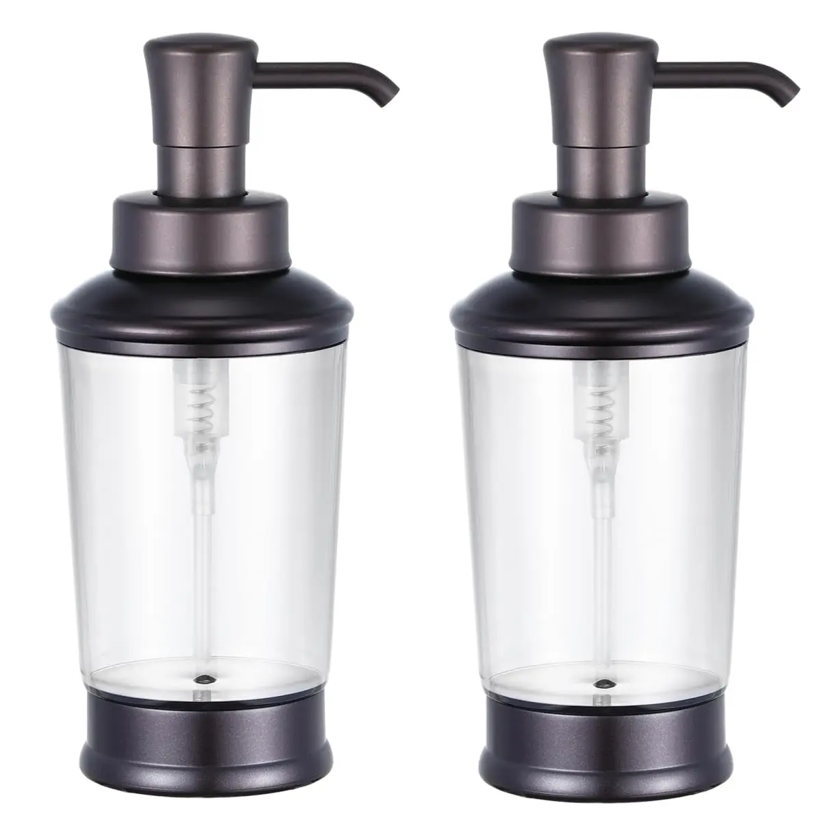 CHBJDAN Vintage Style Soap Dispenser Bottles 473ml (16 Fl Oz) 2-Pack | Refillable Bronze Bathroom & Kitchen Decor - main product image