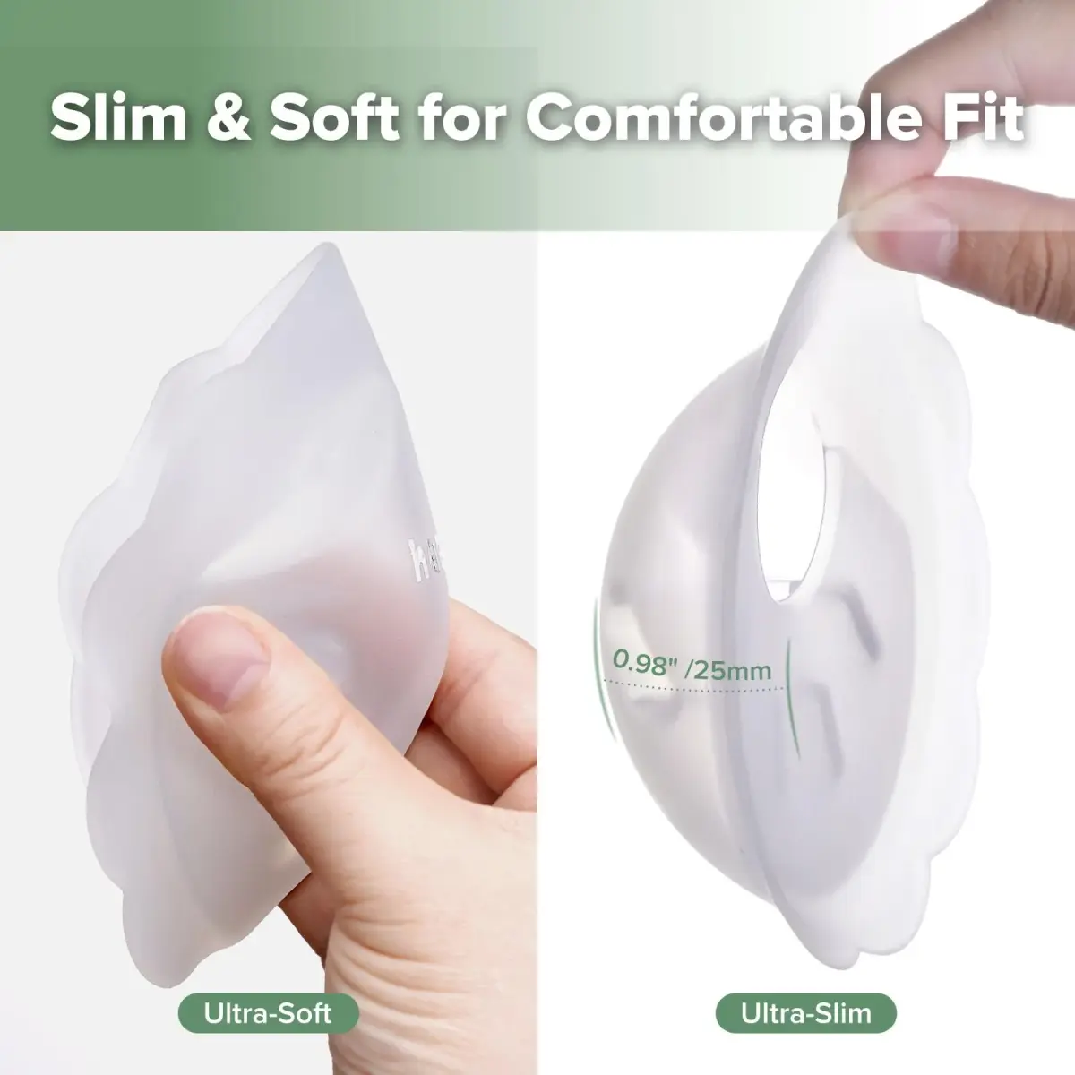 haakaa Petal Soft Passive Silicone Milk Collector 30ml (1 oz) | Discreet Leak-Protection Milk Saver - view 3