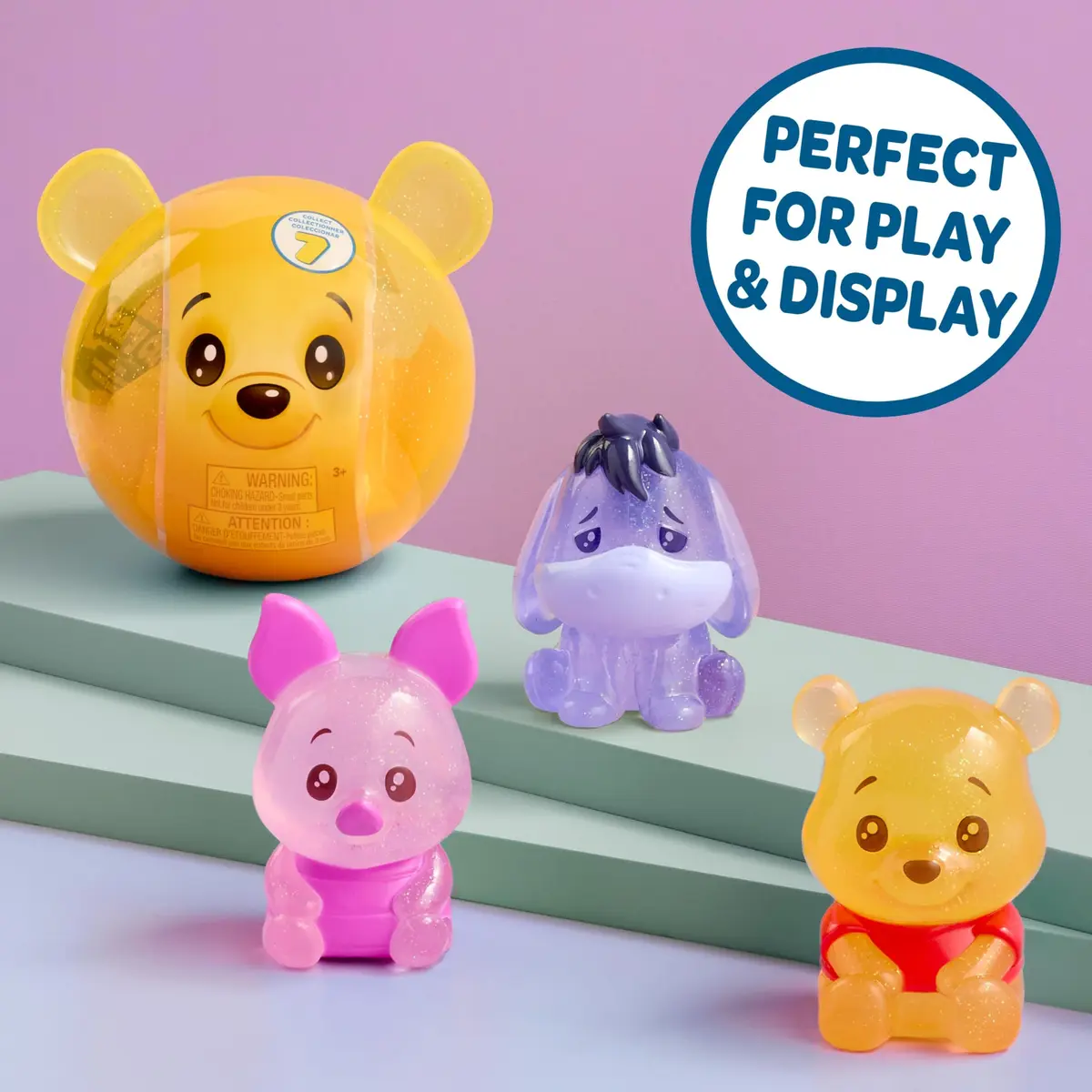 Just Play Disney Winnie the Pooh Bear-y Cute Jelly Figures 3-Pack | Squishy, Glittery, Collectible Toy for Kids 2+ - view 5