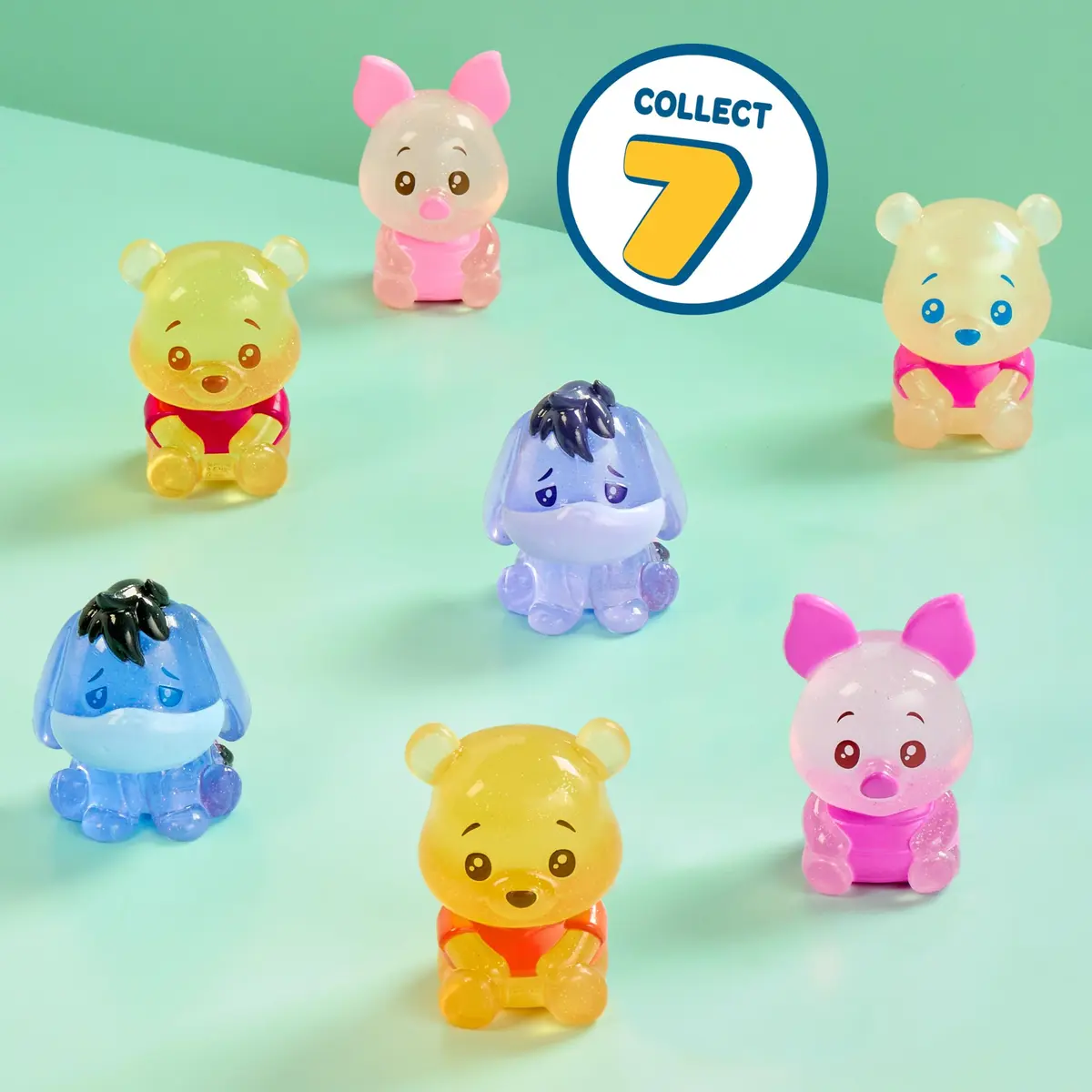 Just Play Disney Winnie the Pooh Bear-y Cute Jelly Figures 3-Pack | Squishy, Glittery, Collectible Toy for Kids 2+ - view 2