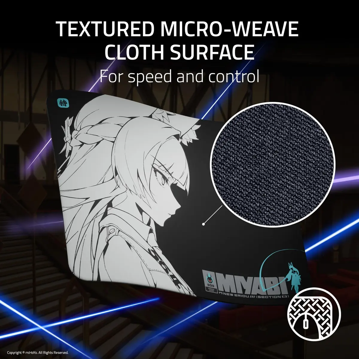 Razer Gigantus V2 Zenless Zone Zero Edition Medium Gaming Mouse Pad | Textured Micro-Weave Cloth Surface - view 2