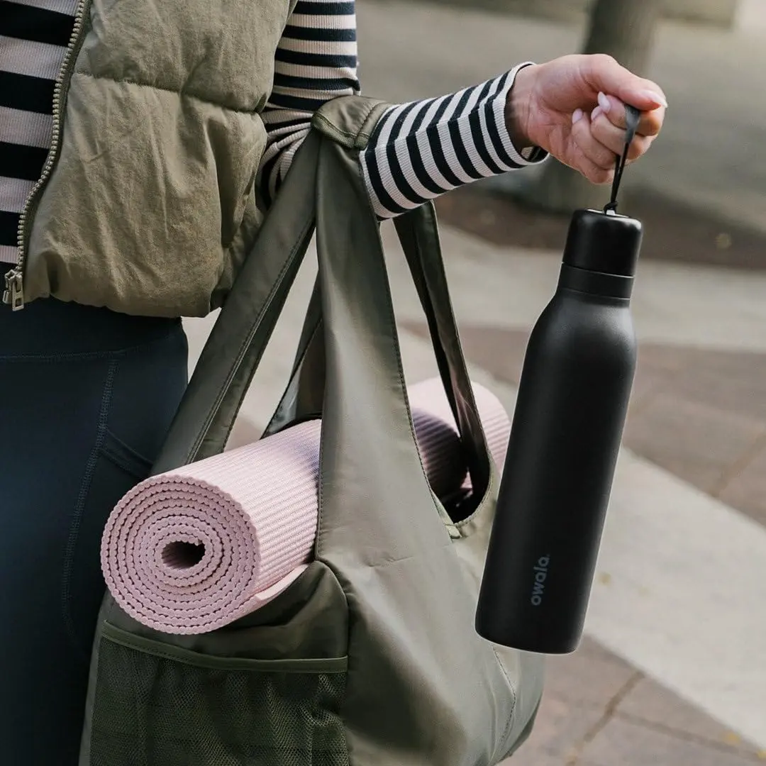 Owala FreeSip Twist Stainless Steel Water Bottle 24 oz Denim | Double-Walled Insulated, Leak-Proof, BPA-Free - view 5