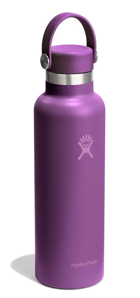 Hydro Flask 21 Oz Beachplum Purple Water Bottle - Insulated Stainless Steel, Leakproof - view 2