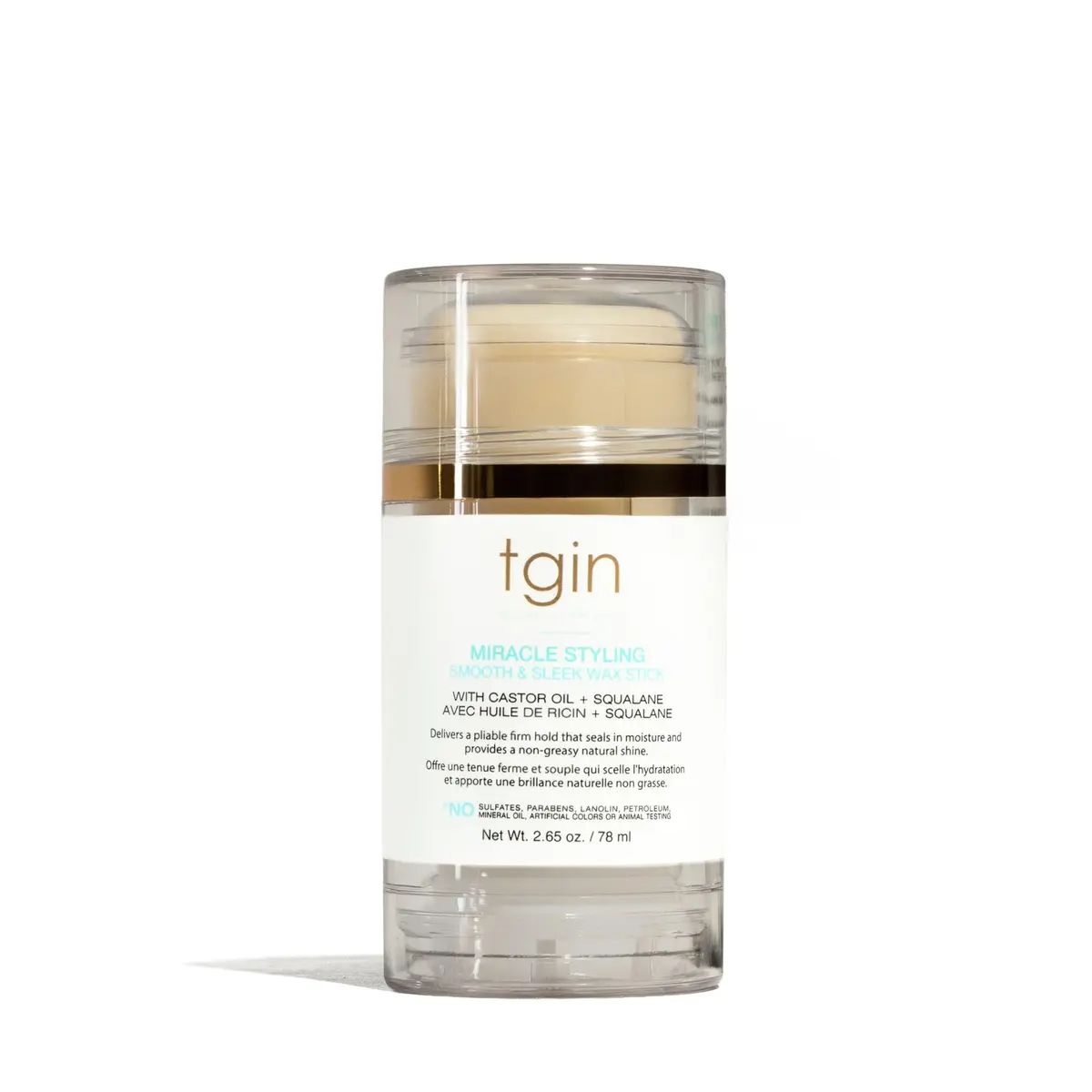 Thank God It's Natural tgin Smooth & Sleek Wax Stick 2.7 oz | Controls Frizz & Flyaways, Touchable Shine - main product image