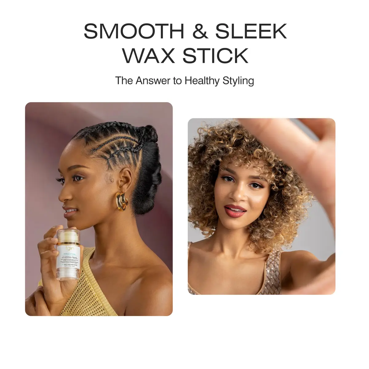 Thank God It's Natural tgin Smooth & Sleek Wax Stick 2.7 oz | Controls Frizz & Flyaways, Touchable Shine - view 4