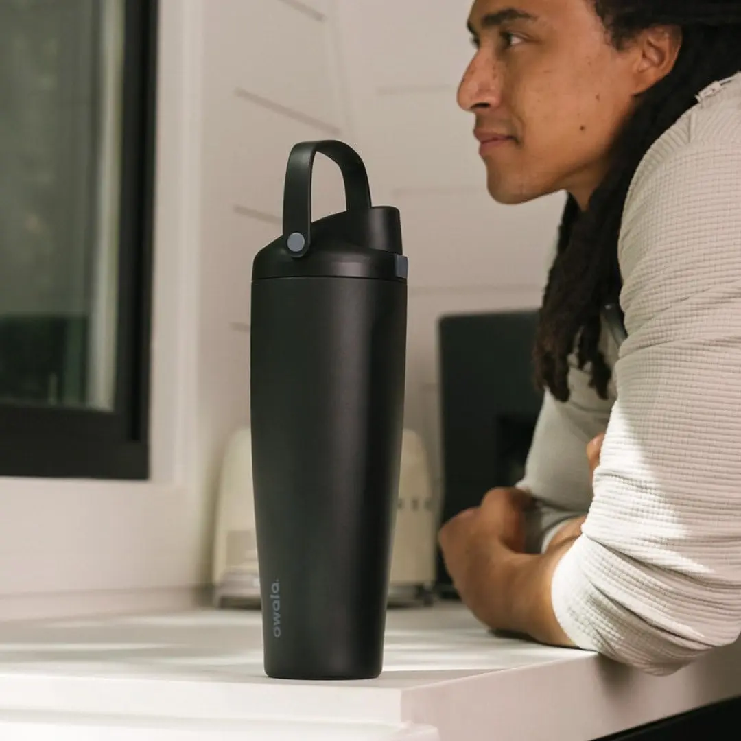 Owala FreeSip Sway Stainless Steel Water Bottle 40 oz Dreamy Field | Insulated & Leak-Proof for Daily Use - view 7
