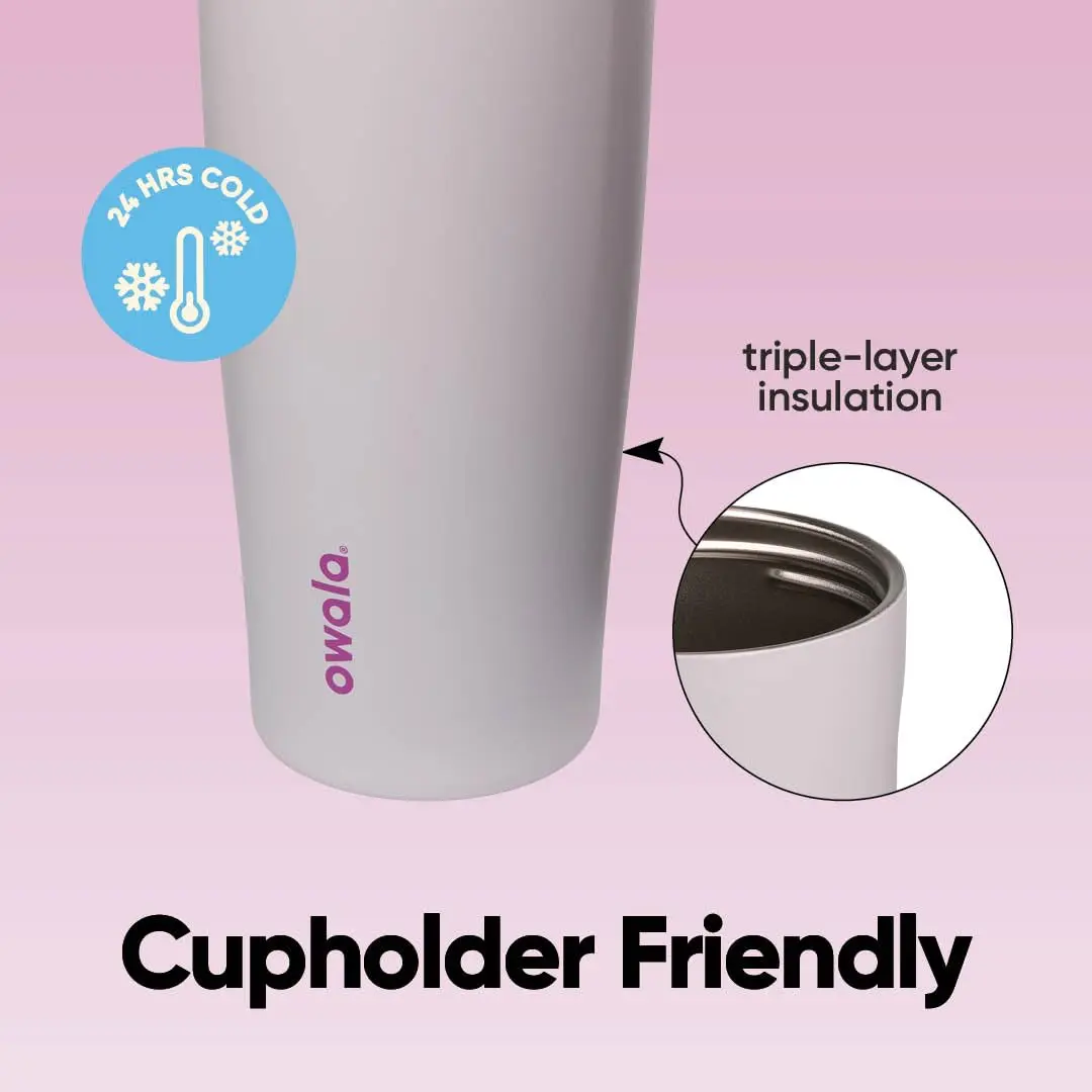 Owala FreeSip Sway Stainless Steel Water Bottle 40 oz Dreamy Field | Insulated & Leak-Proof for Daily Use - view 4