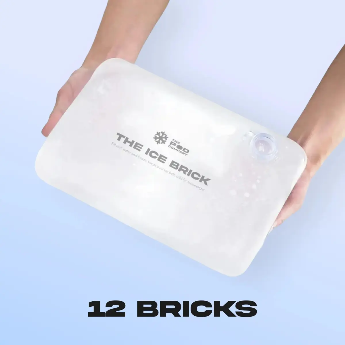 THE POD COMPANY 12-Pack Ice Brick 3 lb | Long-Lasting Cold Plunge Reusable Ice Blocks - view 6