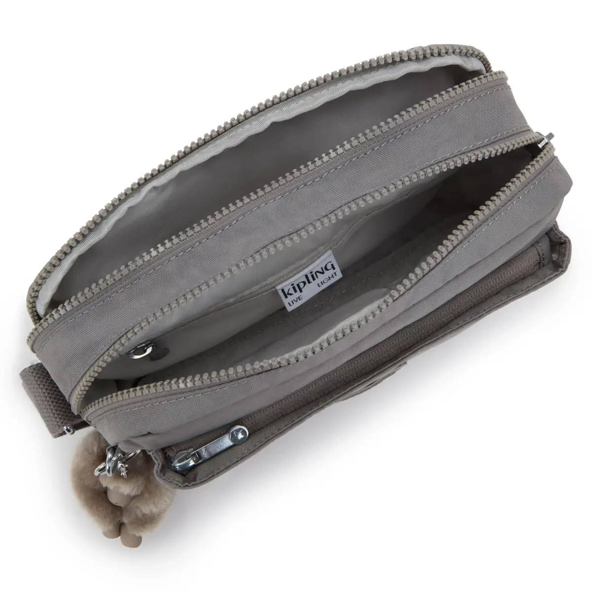 Kipling Abanu Medium Crossbody Bag 25cm (9.5"L x 6.75"H x 3.5"D) | Lightweight Nylon Multi-Compartment Bag - view 3