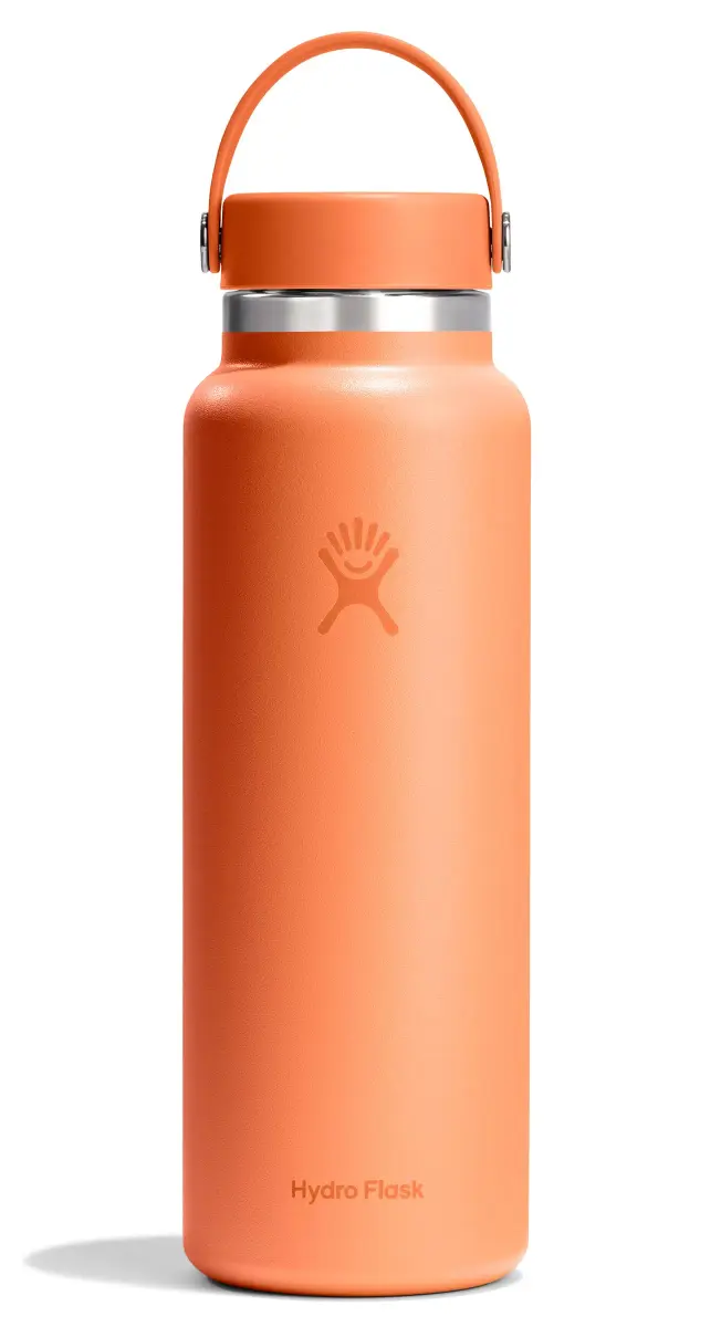Hydro Flask 40 Oz Wide Mouth Water Bottle in Nectar Orange | Insulated Stainless Steel, Cold 24 Hrs, Hot 12 Hrs - main product image