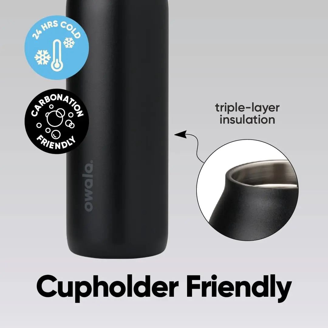 Owala FreeSip Twist Stainless Steel Water Bottle 24 oz Blue Jay | Double-Walled Insulated, Leak-Proof, BPA-Free - view 4