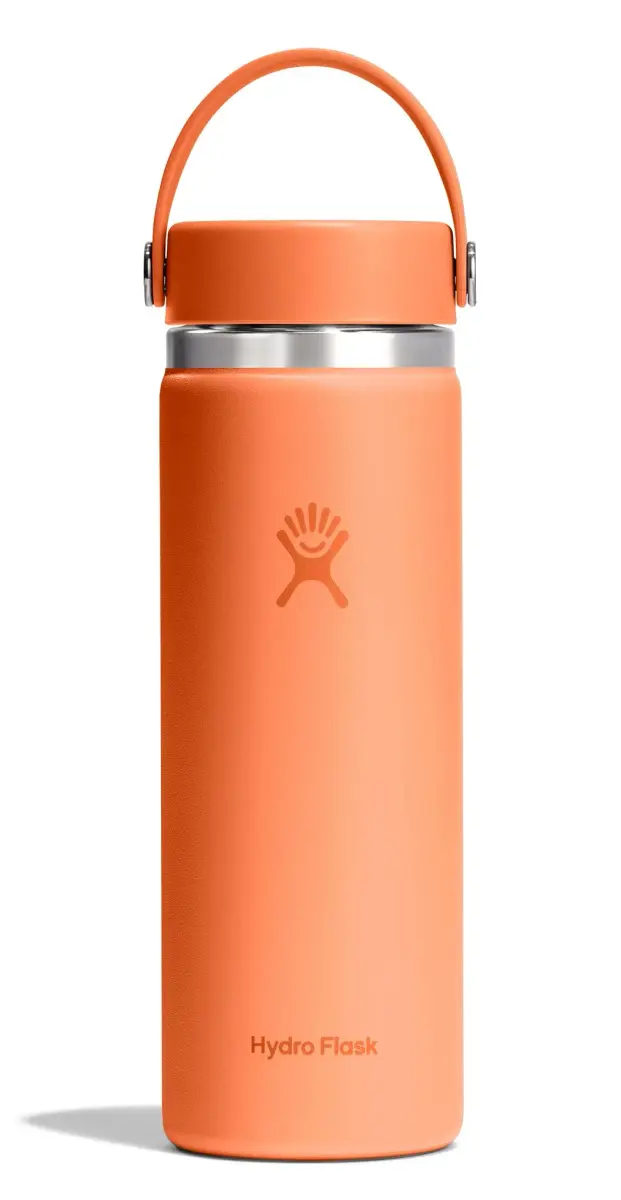 Hydro Flask 20 Oz Wide Mouth Water Bottle - Nectar Orange | Insulated Stainless Steel, Leakproof - main product image