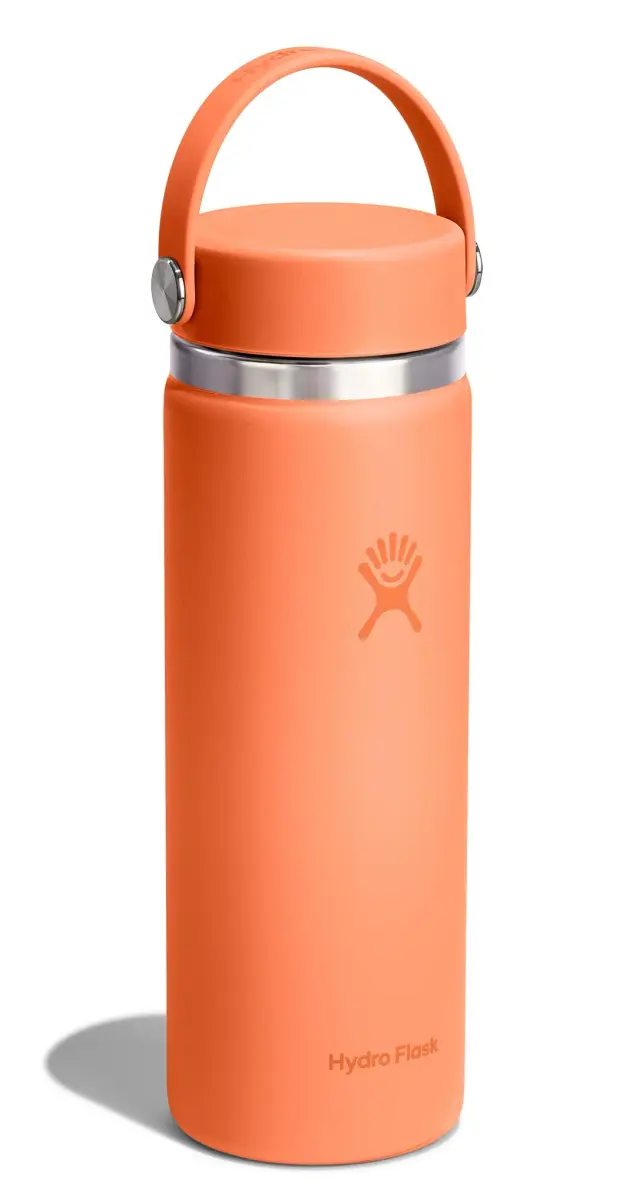 Hydro Flask 20 Oz Wide Mouth Water Bottle - Nectar Orange | Insulated Stainless Steel, Leakproof - view 2