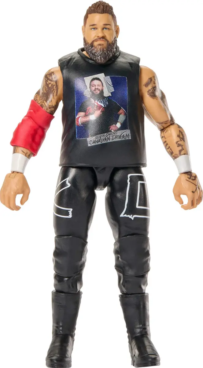 Mattel WWE Kevin Owens Action Figure 6-inch | Main Event Series with 14 Articulation Points - main product image